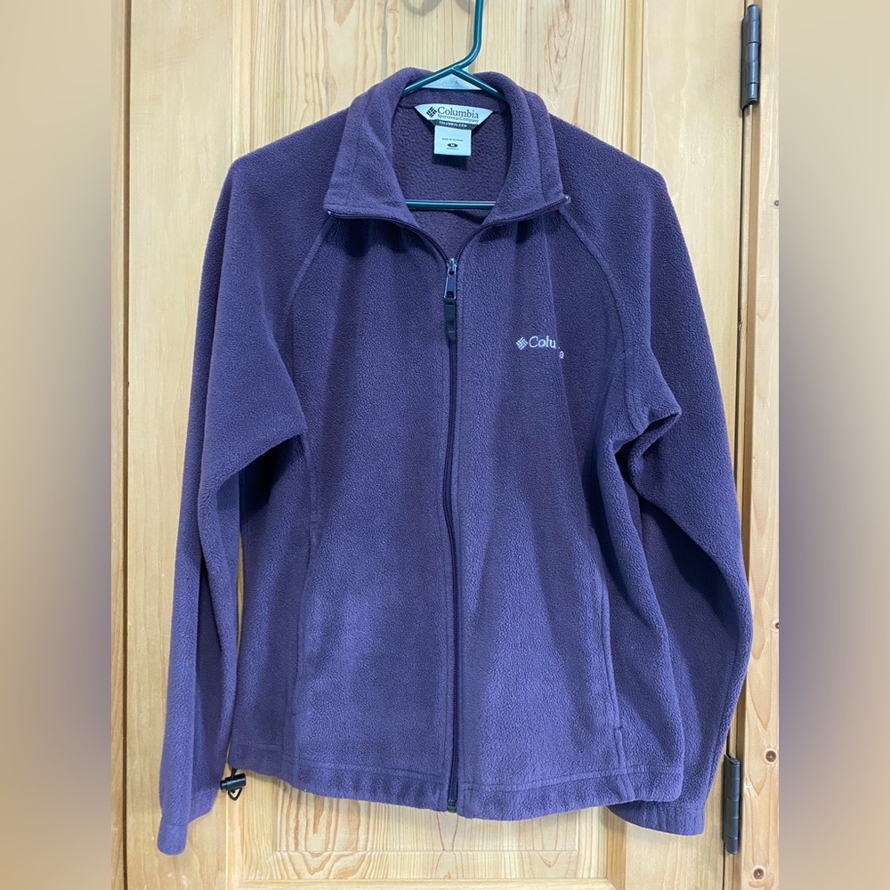 Columbia Zip Up Purple Fleece Medium